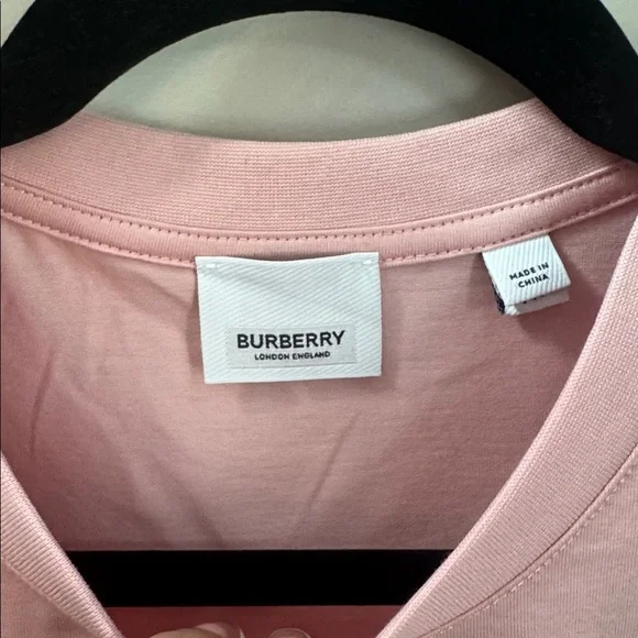 Burberry Light Pink Logo Tee - Picture 3 of 6